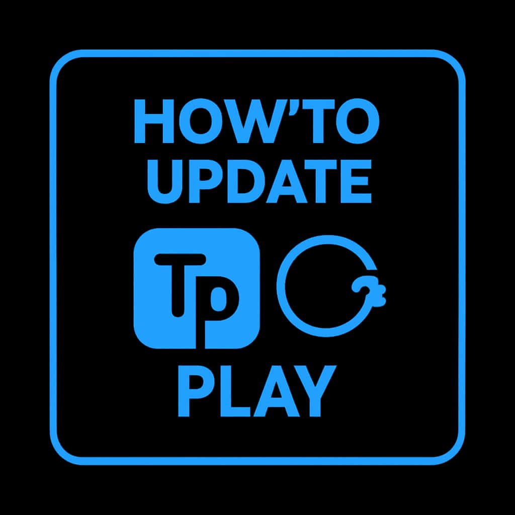 An icon illustrating the Tp Play update guide.