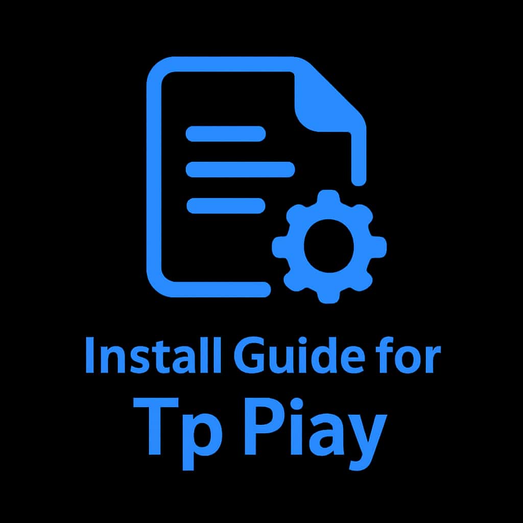 Icon concept for Install Guide for Tp Play.