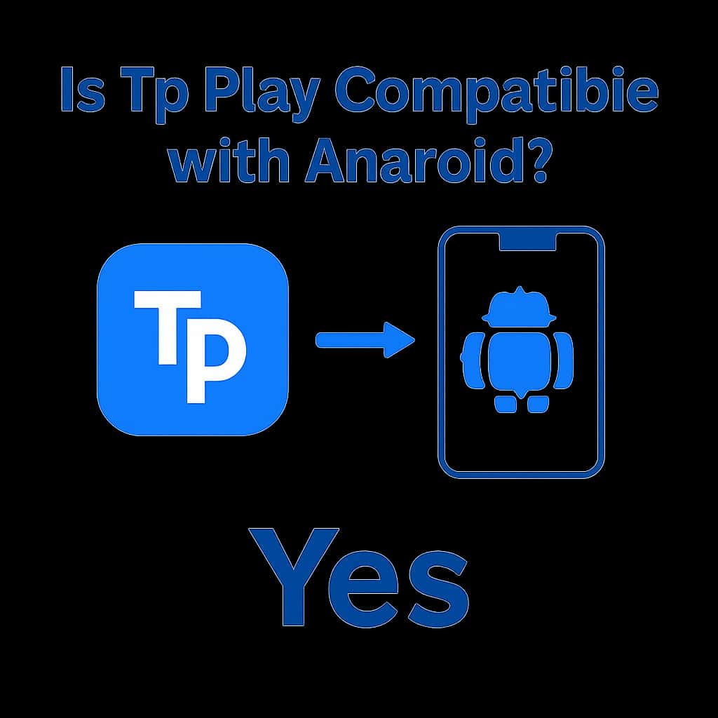 Diagram illustrating the installation process for Tp Play on Android.