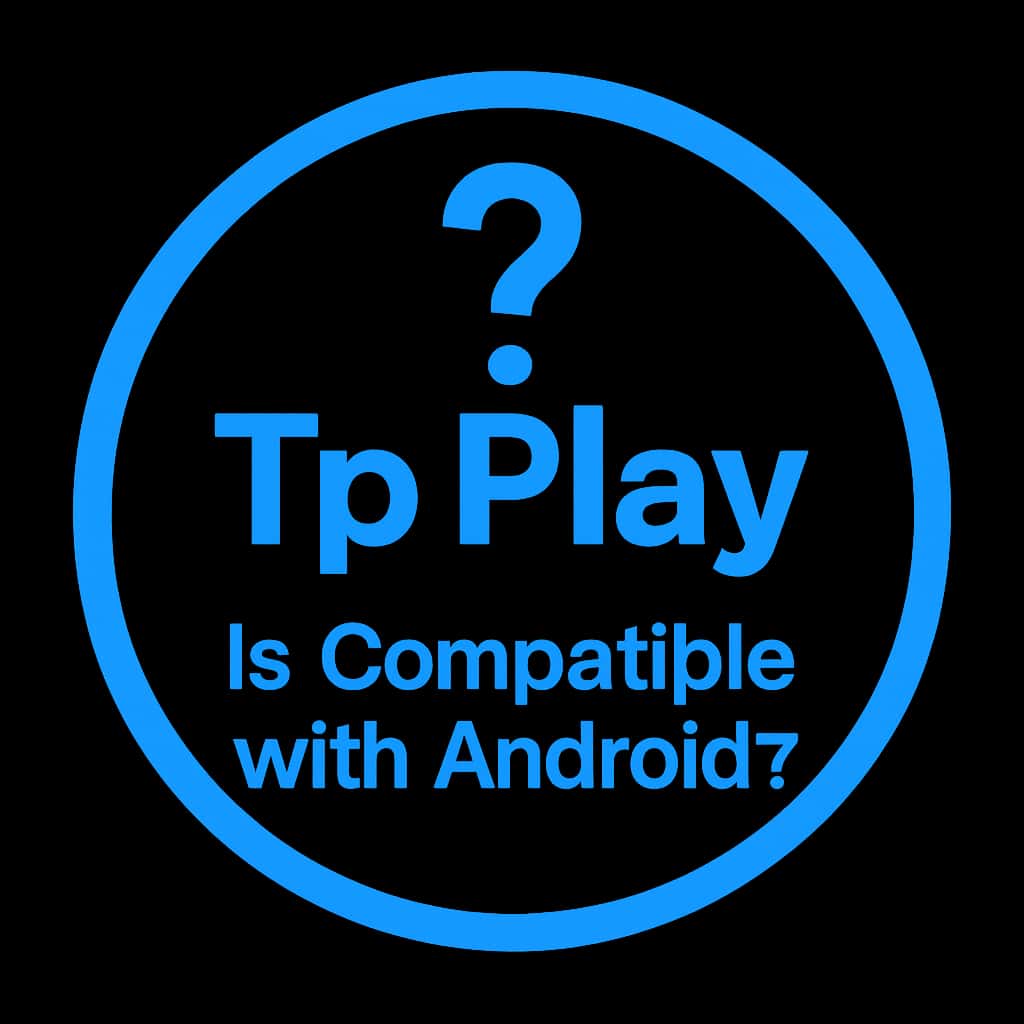 Icon representing the compatibility of Tp Play with Android devices.