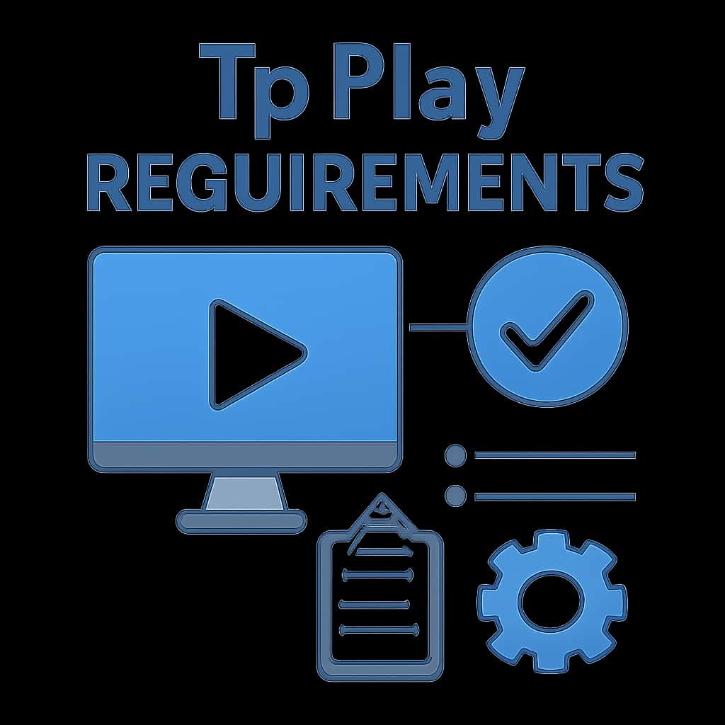 An educational diagram illustrating the requirements for installing Tp Play.
