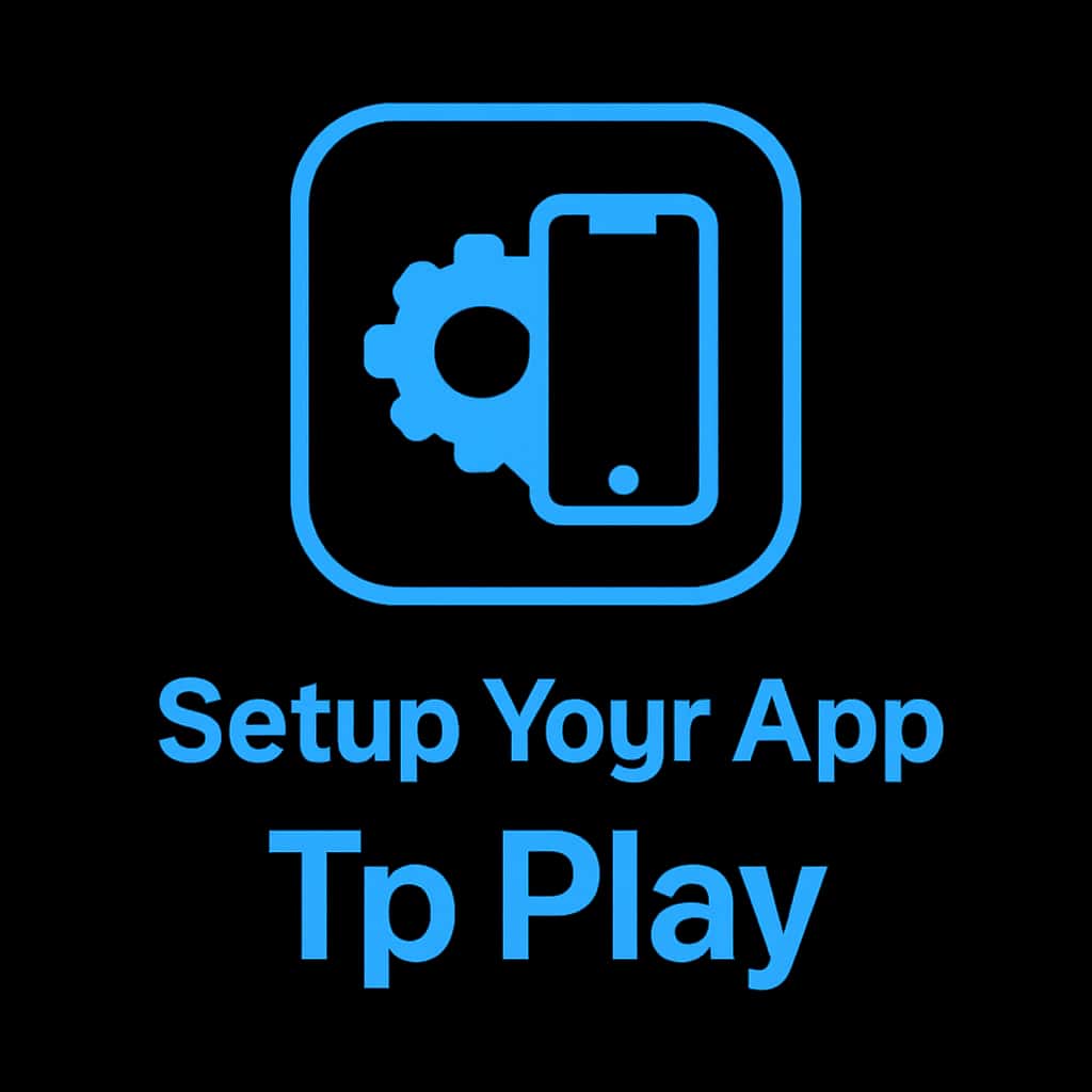 Icon representing the setup guide for the Tp Play app.