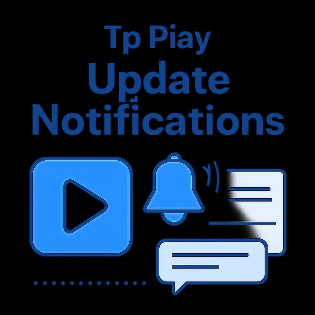 An educational diagram about Tp Play update notifications.
