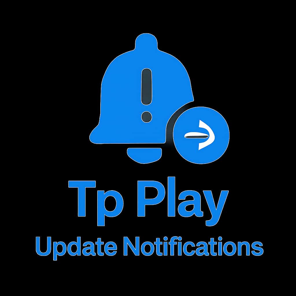 A badge representing Tp Play Update Notifications.