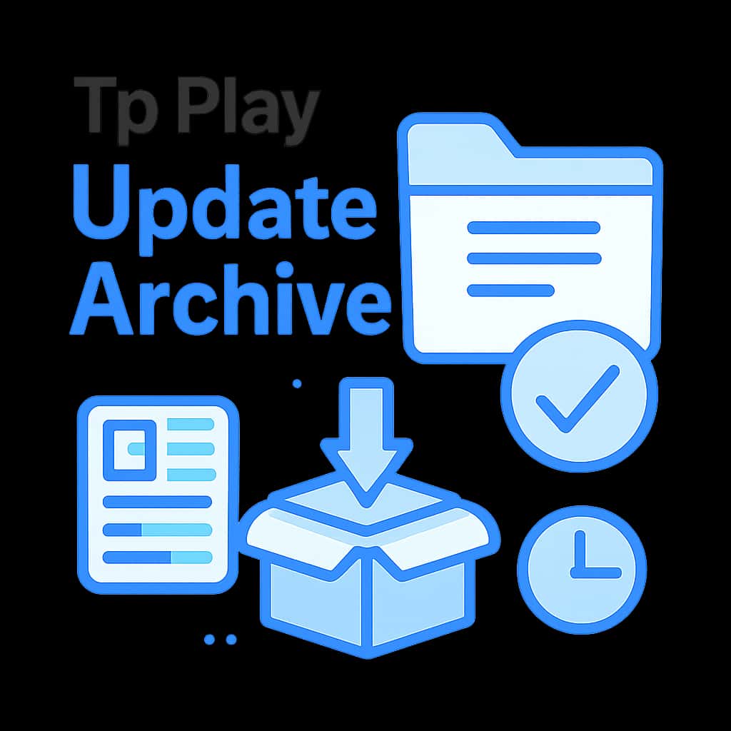 Illustration showing the update process for Tp Play app.